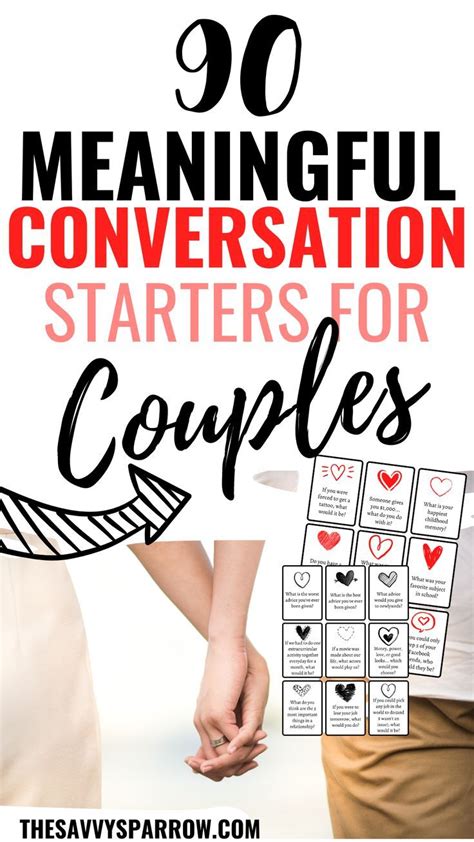Meaningful conversations for dating couples